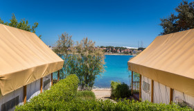 Arena Stoja Mobile Homes_Two bedroom glamping safari loft tent-seaview