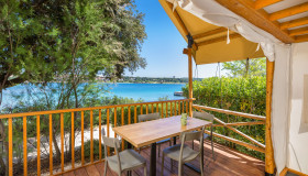 Arena Stoja Mobile Homes_Two bedroom glamping safari loft tent-seaview